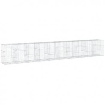 Cesta gaviones con cubierta hierro galvanizado 1000x100x150 cm