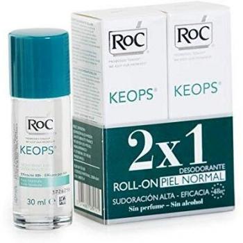 Roc Keops Alcohol-Free Roll-On Deodorant 2x30ml