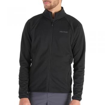 Marmot Leconte Men's Full Zip Fleece Jacket - Black, Size Small