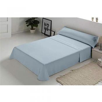 Pierre Cardin - Juego de sábanas Arcadia 100% Algodón - Cama 90 - Color Azul
