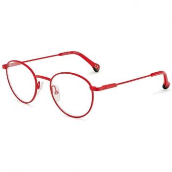 Etnia Barcelona Laugh Unisex Red Oval Eyeglasses with Prescription Options