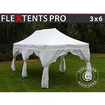 Carpa Plegable Impermeable FleXtents PRO Raj 3x6m Blanca/Oro