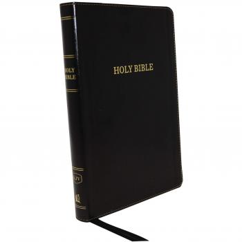KJV, Thinline Bible, Large Print, Imitation Leather, Black, Red Letter Edition