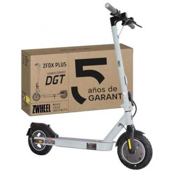 Patinete eléctrico ZWheel ZFox Plus Geysir, 600W, 10400mAh, 30km de autonomía, color celeste