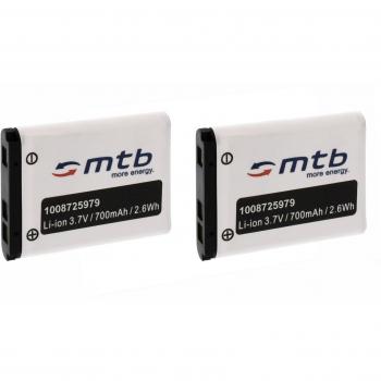 2X Batería NP-80 para Casio Exilim EX-S8, Z1, Z2, Z16, Z28, Z32, Z33, Z35