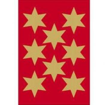 Etiquetas Decorativas de Navidad HERMA, Estrellas Doradas Ø 33 mm, Paquete de 3 Hojas