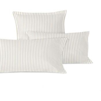HAPPYFRIDAY Funda de almohada Layering Beige 100% Algodón 150 TC - Fabricado en España