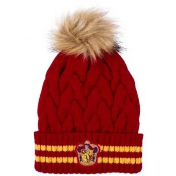Gorro Tricot Pompon Harry Potter Gryffindor Rojo Talla Única Junior