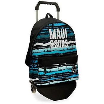 Maui and Sons Waves Mochila con Carro Multicolor 31x42x17,5 cms Poliéster 22.79L