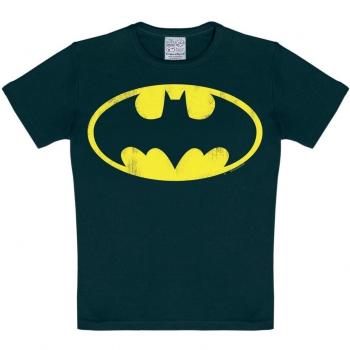 Logoshirt Camiseta para niño Batman Logotipo, DC Comics - Batman Logo - Camiseta con Cuello Redondo Negro - Diseño Original con Licencia, Talla 80/86, 18 Meses