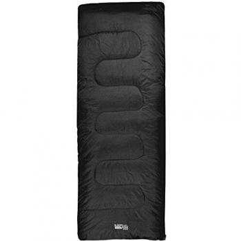 Highlander - Saco de dormir para adultos Sleepline 250 Envelope, color negro, tamaño único, SB034-BK-01