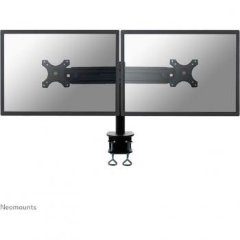 Newstar FPMA-D700D Soporte de Escritorio para 2 Monitores LCD/LED/TFT, Abrazadera de Mesa, Negro, Hasta 30 Pulgadas