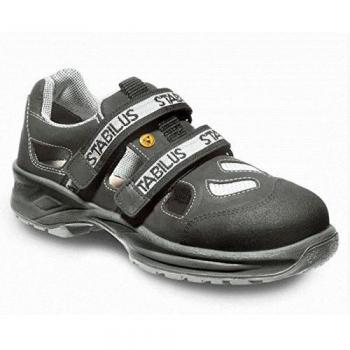Sandalia FP 2124A S1 ESD Unisex, Tamaño 48, Negro, con Punta de Aluminio y Suela Antideslizante