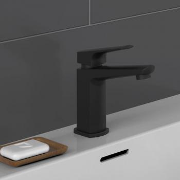 Grifo mezclador de lavabo RAVEN negro mate