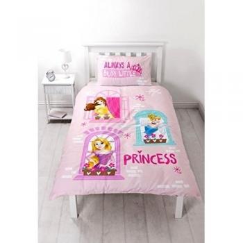 Disney Princess Boulevard Panel Print Juego de funda nórdica, polyester-cotton, multicolor, Single