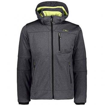 CMP Chaqueta softshell con cremallera y capucha 3A01787N-M Asphalt Mel. 58