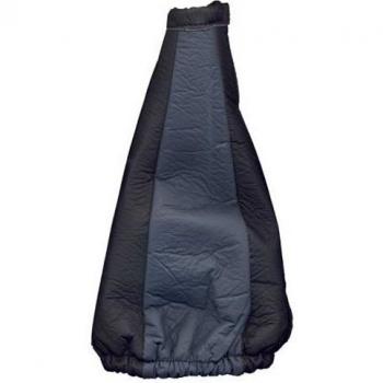 Imdifa 268 - Fuelle para palanca de cambios, piel sintética, color negro y gris