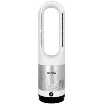 Calefactor Sin Aspas Jocca 2401 Frío Calor | 1200W Calefacción y 20W Ventilación | Control Táctil, Mando a Distancia, Oscilación, 8 Niv