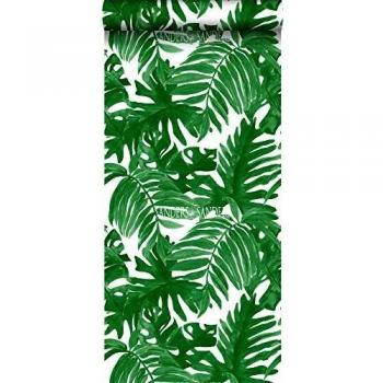 Papel pintado selva tropical hojas de palmera verde - 53 cm x 10.05 m - Sanders & Sanders