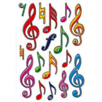 Pegatinas Herma Magic Clave de Sol Jewel 84x120 mm, 1 hoja