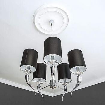 Rosetón Decorativo Profhome 156044 Blanco Clásico Ø 62 cm