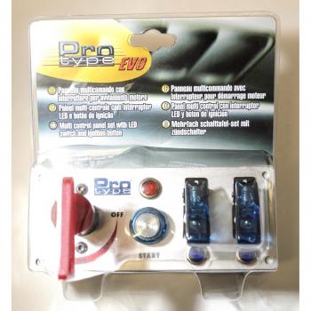 Eurasia, coche - Panel multicontrol con interruptor LED luminoso y botón de ignición
