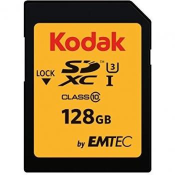 Tarjeta de memoria Kodak SDXC 128GB, Clase 10 U3