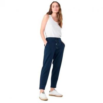 Le Temps des Cerises Rosi Women's Trousers with Stylish Tie Belt in Dark Blue