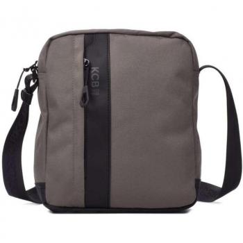 Bandolera de Hombre mediana KCB Hole | Bolso para tablets con cremallera | Diseño vegano y duradero