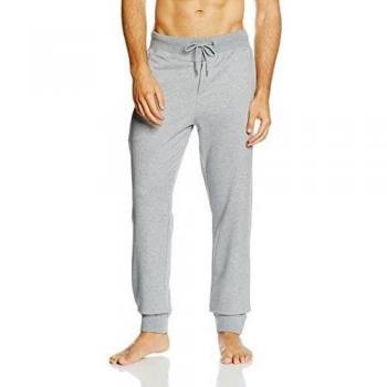 Hom Yves Pantalon Jersey Fitté, Parte Inferior Del Pijama Para Hombre, Gris, Medium