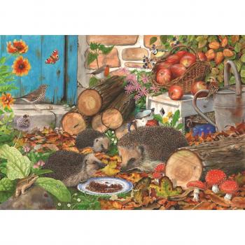 Garden Helpers 1000-Piece Jigsaw Puzzle - Scenic Illustrated Design