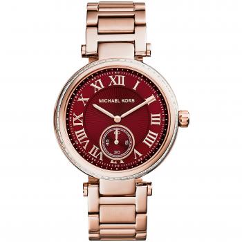 Michael kors mk6086 41mm gold steel bracelet case mineral womens watch