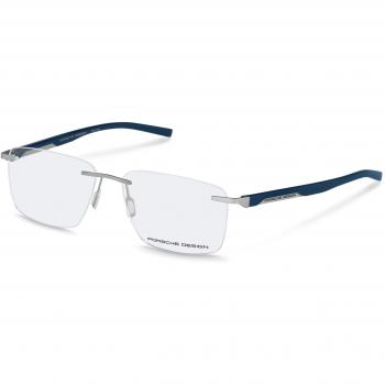 Porsche Design P8748 B0S2 Men's Eyeglasses Silver Size 57 - Blue Light Block Available (Frame Only)