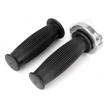 Alamor Universal 7/8Inch Moto Manillar Mano Agarre Bar Extremo Para Harley Sportster-Negro