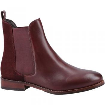 Hush Puppies Colette Suede Women's Bordeaux Ankle Boots