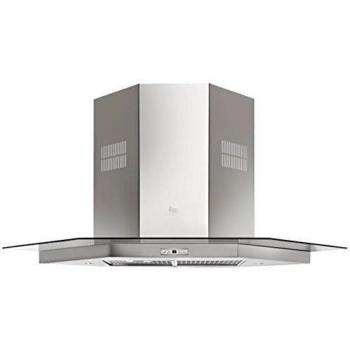 Teka | Campana Horizontal Decorativa para instalación en esquina con motor ECOPOWER | Modelo DQ2 985 | Eficiencia energética A | 68-101 x 89.5 x 89.5 cm