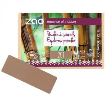 ZAO Refill Polvo de Cejas Orgánico 1.3g 261 (Ash Blond)