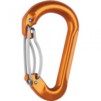 Mosquetón Grivel K3GH Plume Twin Gate HMS Naranja 117x73mm
