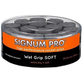 Signum Pro Wet Grip Soft - Overgrip, 30 Unidades, Talla única, Color Gris