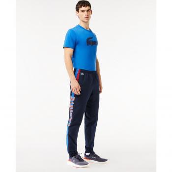 Pantalón jogger Lacoste Sport colección French Capsule para hombre, color azul rojo, talla XL