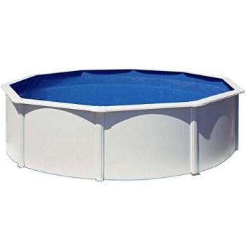 Gre - Piscina Redonda Blanca 460 X 132 Cm Con Filtro De Cartucho Gre
