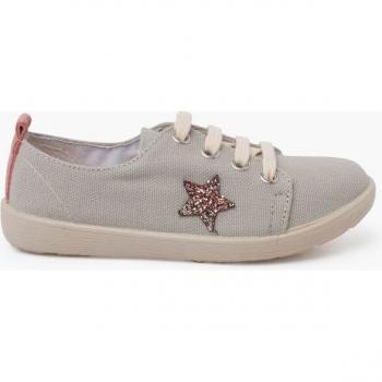 Zapatillas de lona de niña con estrella - Pisamonas
