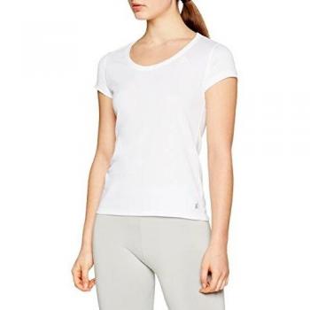 Odlo Suw Top Crew Neck S/S Active F-Dry Light Camiseta Interior, Mujer, Blanco, S