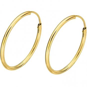 Pendientes de Aro Time Road LG00116/16 Oro 9K para Mujer con Acabado Brillo