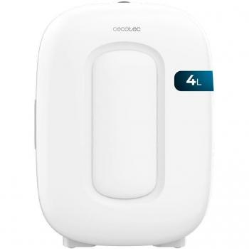 Cecotec MiniCooling Bora White 4L Mini Nevera Portátil Funcionamiento Dual 12V/220V Compatible con Coche y Caravanas