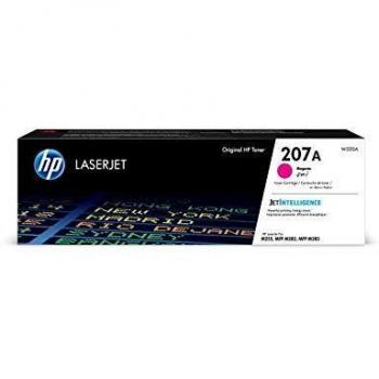 HP 207A W2213A, Magenta, Cartucho Tóner Original, de 1.250 páginas, para impresoras HP Color LaserJet Pro MFP M282nw, MFP M283fdn, MFP M283fdw, M255dw y M255nw