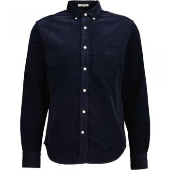 Camisa de Pana Regular Fit para Hombre Gant en Azul Noche - Talla M