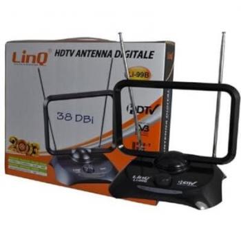 Antena Digital TV DVB-T Amplificada 38dBi Full HD VHF UHF Portátil para Coche Li-99b