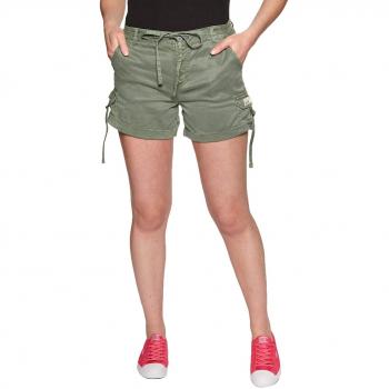 Superdry Short Mujer Tencel Cargo Kaki XS Verde
