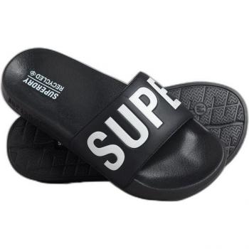Chanclas de Piscina Superdry para Mujer Code Core Negro (M) - Casual, Plano, Beachwear 2024